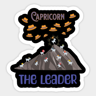 The characters of the zodiac: Capricorn Sticker